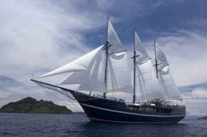 Dewi Nusantara (under full sail)